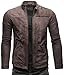 Produktbild Crone Epic Herren Lederjacke Cleane Basic Leder Jacke in vielen Varianten und Farben (L, Togo (Nubukleder))
