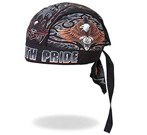 Exclusive Geniune HOT LEATHERS Original Artwork Licensed Brand Authentic Bikers Premium Headwraps, Ride with Pride Micro-Fiber & Mesh Lining Headwrap