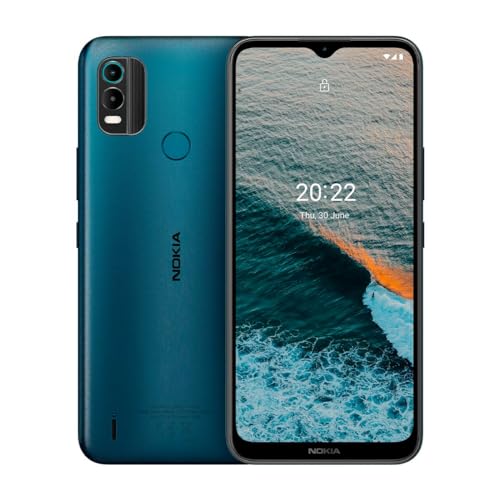 Nokia C21 Plus 4G Smartphone, Pantalla 6,5" HD+, 3GB RAM, 32GB ROM, Bateria 4000 mAh, Doble Camara 13+2Mp - Dark Cyan Manufacturer - HMD Global Oy