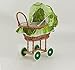 AubryGaspard Berceau de poupée en Osier à Motifs Vert