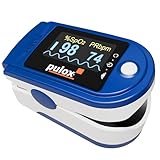 Pulsoximeter Pulox PO-200 Solo in Blau - Messung von Sauerstoffsättigung (SpO₂), Herzfrequenz...