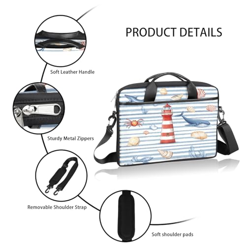 Bolso Maletín para Laptop 15 Pulgadas con Correa Ajustable miniatura 4