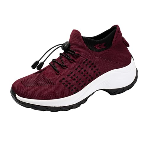 Chaussures de sport fly knitting rouges T42 p.10