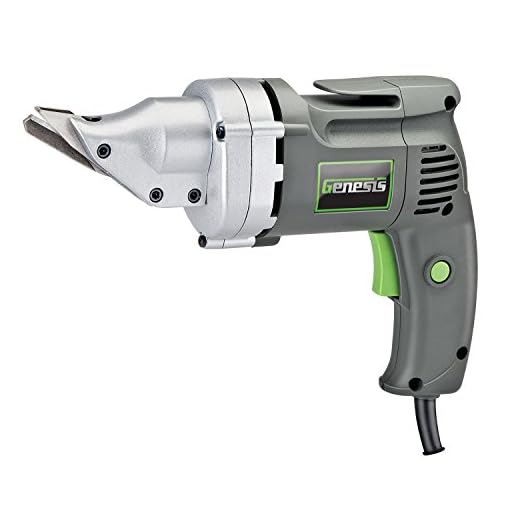 Genesis GES40 4.0 Amp Corded Swivel Head Variable Speed Electric Power Metal Shear