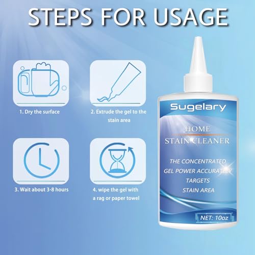 Image of Sugelary Mold Stain Cleaning Gel, Washing Machine Cleaner for Front Loader Seal, All-Purpose Gel for Bathroom Grout, Sink, Shower, Caulk, Front Load Washer Cleaning Solution-10 fl oz