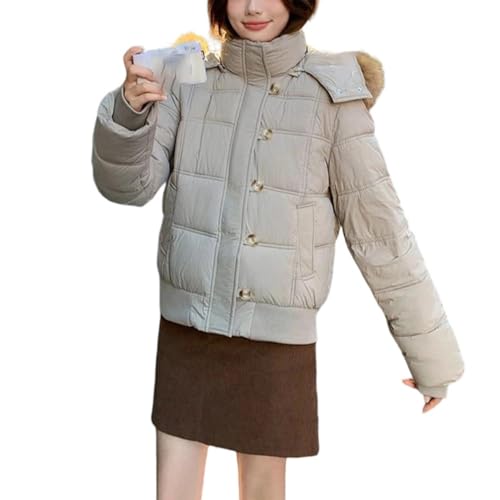 Veste chaude en coton Kelsiop pour femme pour affronter l'hiver avec style en ville