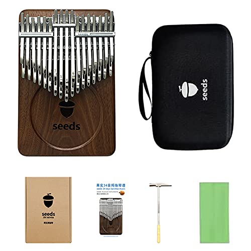 JUJUN Seeds Piscis 34 Chromatic Key Kalimba C-Tuned | Instrument De Piano À Pouce À Panneau Plat Double Couche | Idée De… - Les Beatles, Paul McCartney, John Lennon, RIngo Starr, George Harrison JUJUN Seeds Piscis 34 Chromatic Key Kalimba C-Tuned | Instrument De Piano À Pouce À Panneau Plat Double Couche | Idée De…