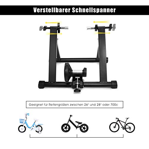 Rollentrainer Costway für 26-28 Zoll und 700c Reifen