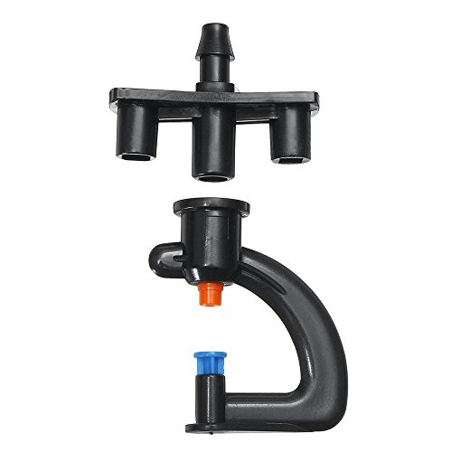CocinaCo 5Pcs G-Type 360° Micro Rotary Nozzle Sprinkler Refractive Misting for Irrigation