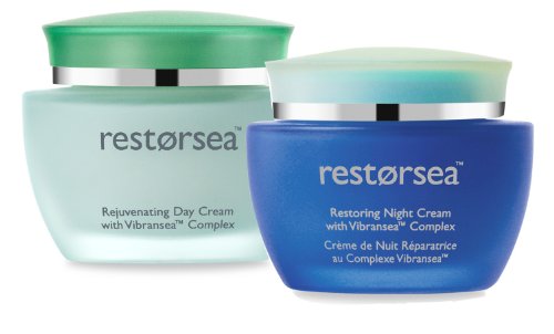 Rejuvenating Day Cream and Restoring Night Cream AM/PM Set: Anti Aging Face Moisturizer for Wrinkle Repair