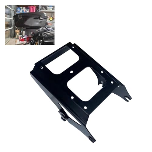 Support arrière de bagages robuste pour Touring et Road King 2009-2013 en acier noir - 2