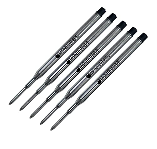 Recharge Monteverde Style K pour stylo bille Sheaffer en lot de 5 noir pointe moyenne