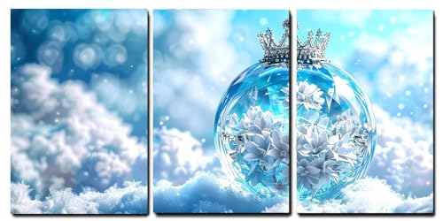 Tableaux sur toile flocon de neige pour réchauffer l'ambiance de la chambre
