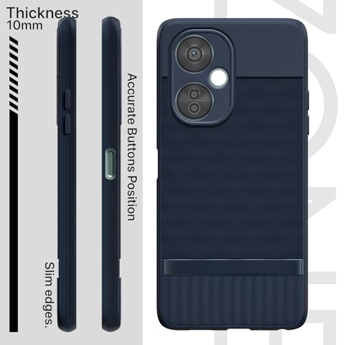 Image of Outlouders Back Cover for OnePlus Nord Ce 3 Lite 5G | TPU Soft Flexible Shockproof | Full Camera Protection Back Case (Blue)