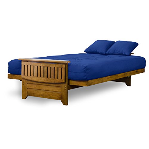Nirvana Futons NF-BRNT-DWR-FRM-FL Brentwood Tray Arm Full Size Wood Futon Frame And Storage Drawers thumb #4