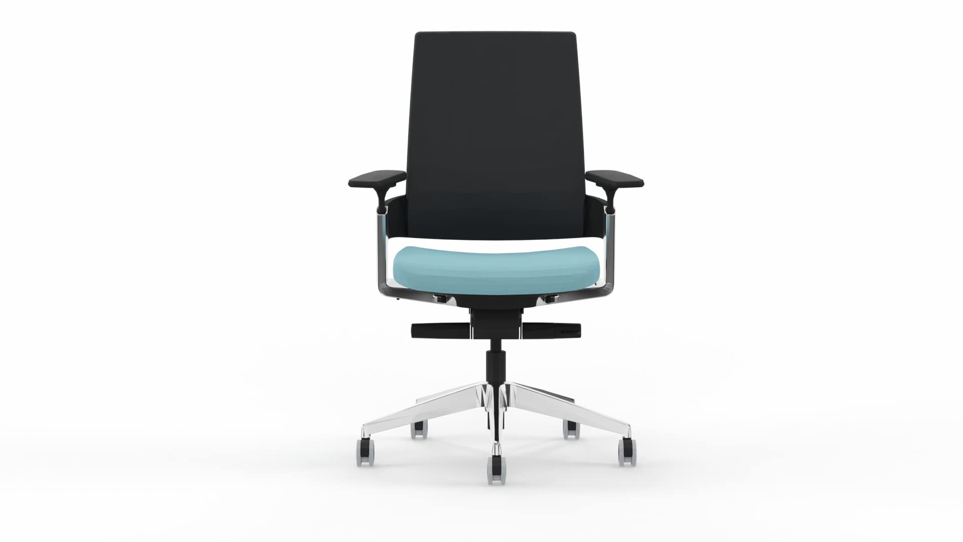 Sillón de Oficina de diseño Top Gama Profesional 3.60 Color Azul Cielo Silla Profesional de Escritorio