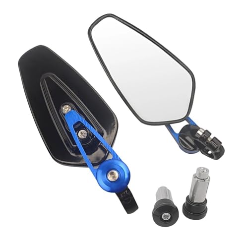 Rétroviseurs moto 22mm de qualité supérieure avec miroirs latéraux de guidon universels