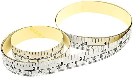 WIN TAPE Workbench Ruler Adhesive Backed Tape Measure 60inch 152cm (Left to Right)