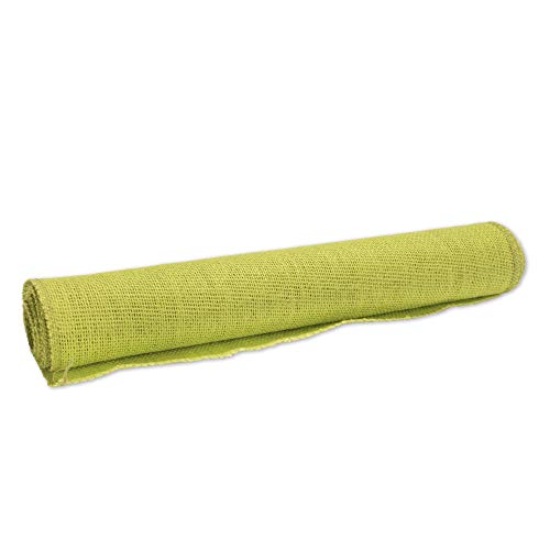 Bamboomn Green 15" X 88" Vintage Burlap Table Runner For Rustic Wedding Bridal Shower Bachelorette Graduation Party Table Decor Decorations, 1 Pieces #TOP2