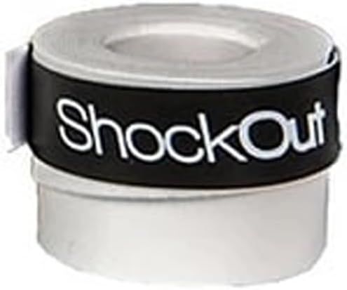 Miniatura 4 de ShockOut Dual Pro Grip + Overgrip (blancoamarillo) - Sistema combinado de absorción de impactos y mejora de agarre para deportes de raqueta