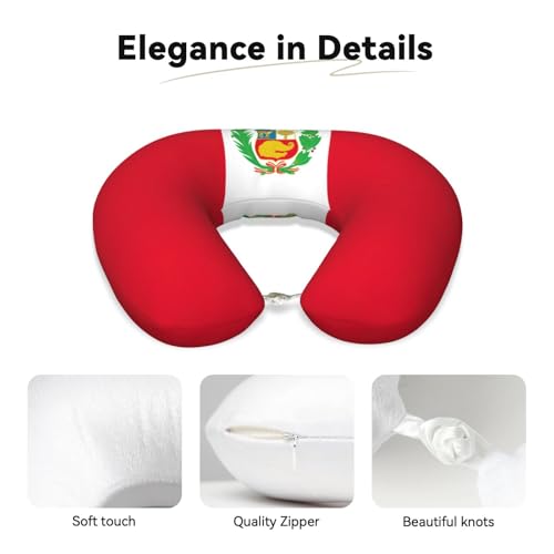 Almohada de viaje con espuma y funda negra miniatura 4