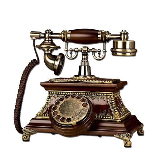 Téléphone filaire rétro classique fixe vintage sans ondes pour la maison