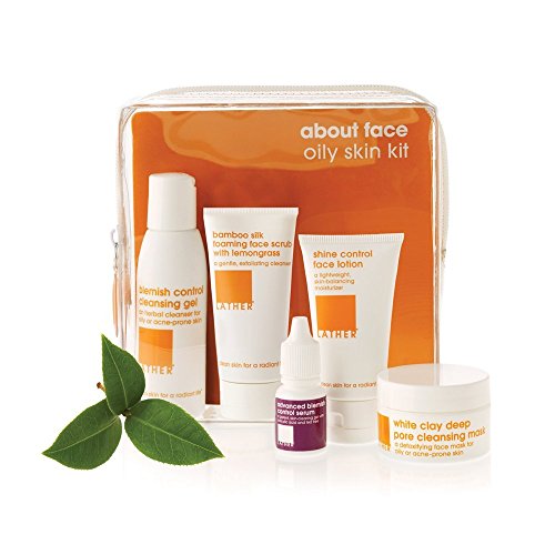 LATHER About Face Oily Skin Travel-Size Care Travel Kit