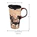 Cypress Home Wild Chestnut Ceramic Latte Travel Cup 17 oz