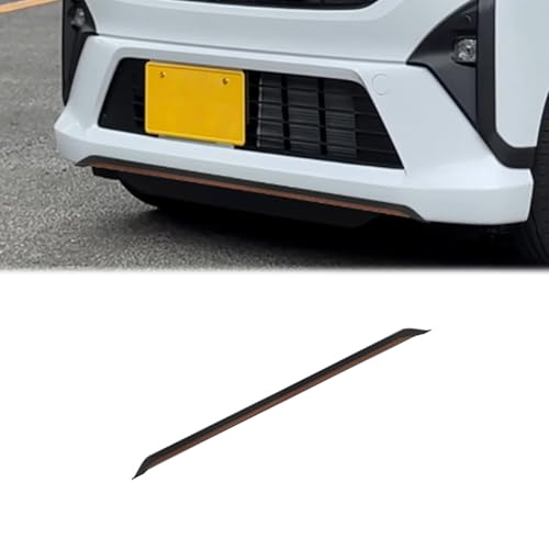 Hyorabyn ダイハツ 新型 ムーヴ LA850S LA860Sに適用フロントリップ装飾パーツフロントバンパーガーニッシュ フロントリップスポイラーABS製 艶消しブラック&ピンク