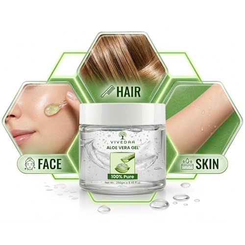 Image of Aloe Vera Gel for Face Skin & Hair 500G (Pack Of 2)
