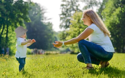 Baby Sun Hat UPF 50+ Toddler Bucket Hat Sun Protection Wide Brim Adjustable Beach Hat Boys Girls 2pack4