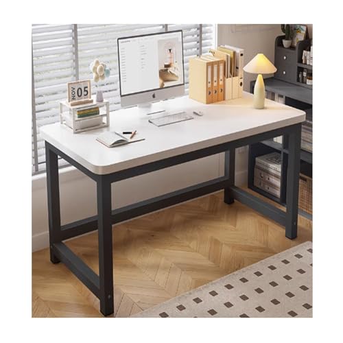 Table d'étude simple et robuste bureau blanc moderne minimaliste 120 x 50 cm - 2