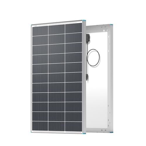 Renogy 100 Watt Solar Panel N-Type 16BB, 12V 100W Solar Panel 25% High-Efficiency, N-Type Solar Cell Technology for RV Marine Home Roof Camp RV Boat 100W N-Type Solar Panel