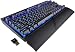 CORSAIR K63 Wireless Mechanical Keyboard & Gaming Lapboard Combo - Game Comfortably on Your Couch - Backlit Blue Led, Cherry MX Red - Quiet & Linear