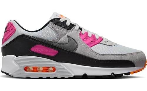 Nike Air Max 90 Men's Shoes (FN6958-003, Pure Platinum/Alchemy Pink/Total Orange) Size 124
