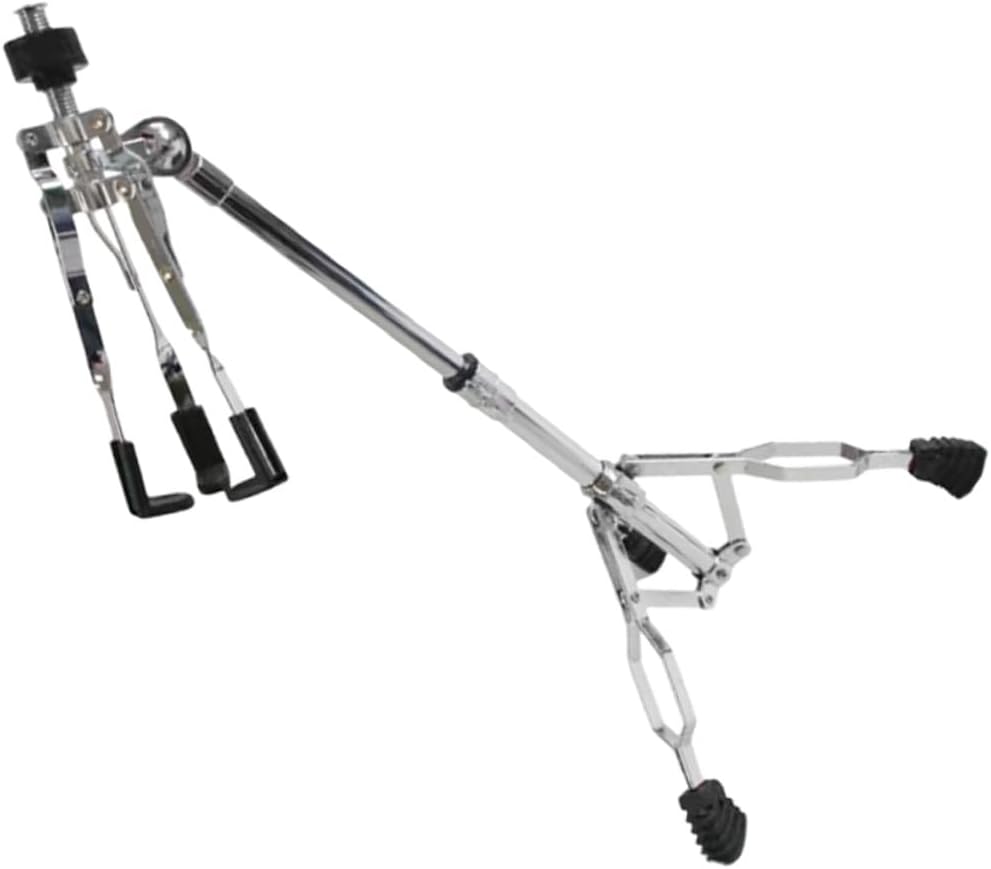 Kisangel Height Snare Drum Stand with Drumstick Holder Portable Alloy Snare Drum Bracket for Practice Pad Secure Double-braced Rack for Drummers of All Levels