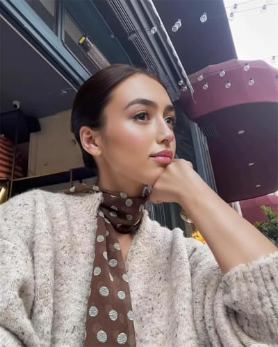 NewSilk scarf, Girl's Scarf Long Scarf for Hair Beach Head Wraps for Women Handbag accessories Necktie4