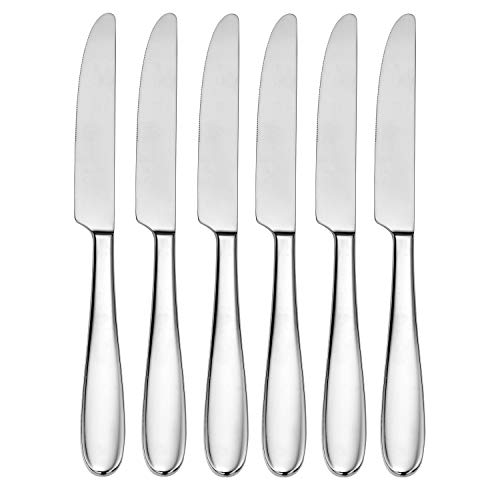 CraftKitchen Open Stock Stainless Steel Flatware Sets (Classic, Dinner Knives Set of 6)