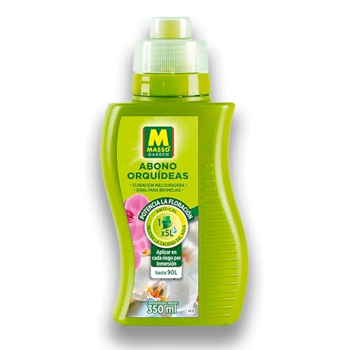 Abono Líquido Profesional para Orquídeas MUY EFICAZ | Ideal Bromelias | Con Solución Anti-Cal para evitar Cal en tus Orquídeas | Aplicación riego por inmersión (Hasta 90 litros) 350ml | Nexum Market