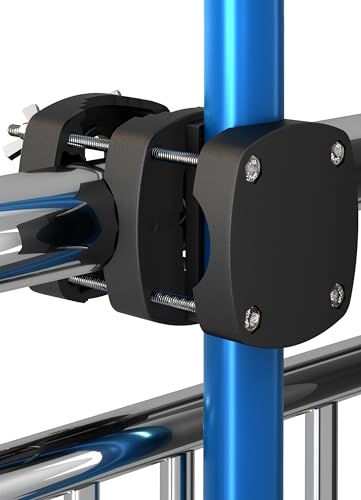 Menz Support pour Parasol de Balcon – Base Compacte et Sécurisée, Fixation Facile sur Balustrade, modèle Robuste - Noir