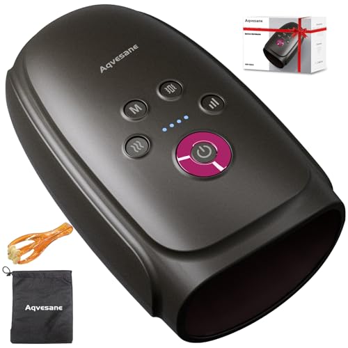 Aqvesane Hand Massager with Heat and Compression, Cordless Hand and Wrist Massager for Arthritis and...