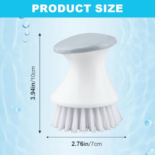Image of 2Pcs Dish Scrub Brush, Multipurpose Kitchen Dish Brushes, Palm Brush Dish Scrubber with Ergonomic Grip, Kitchen Brushes for Pots, Grills, Ovens & Other Tough Cleaning Jobs
