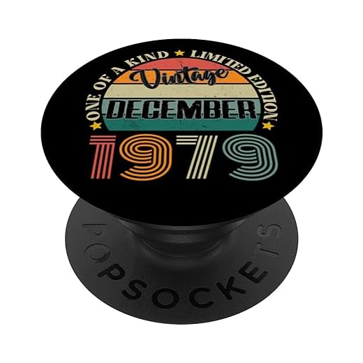 45 Años Vintage Diciembre 1979 45 Cumpleaños Retro PopSockets PopGrip Intercambiable