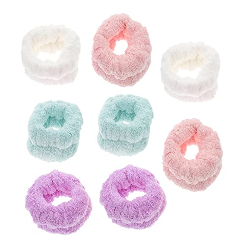 OATIPHO 4pares Pulsera Elástica de Maquillaje para Lavarse la Cara Toalla de Muñeca de Banda de Lavado de Muñeca para Cuidado Piel el Baño