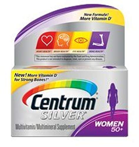 Centrum Silver Women 50+ Multivitamin/Multimineral Supplement Tablets ...