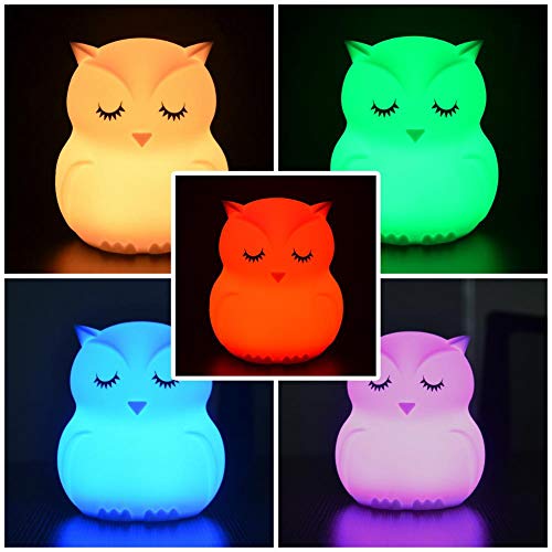 Nachtlamp, LED Siliconen Lamp Nachtlamp, Meerkleurig Bediening Dimbaar Nachtlamp, Break Resistant, Oogverzorging, Licht Tafellamp Verlichting Slaapkamer Decor, Nachtlampje Home Decor Lamp - Afbeelding 3
