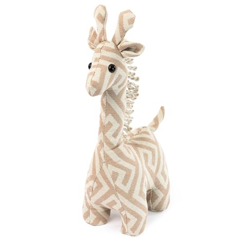 LIVIVO Fox Weighted Door Stop Heavy Fabric Doorstop for Home Office Nursery or Bedroom Decorative Animal Design (Giraffe)