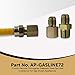 Appliance Pros Flexible Stainless Steel Gas Line for Dryer, Gas Hose Connector Kit, Comes with 1/2