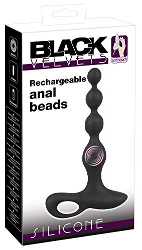 Vibrateur anal noir 20cm Black Velvets pour stimulation intense