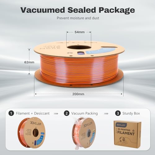 Image of Silk PLA Filament 1.75mm Blue Orange Green Triple Color PLA 3D Printer Filament 3 in 1 Coextrusion 1KG Spool(2.2lbs) 3D Printing Filament Dimensional Accuracy + /- 0.03mm